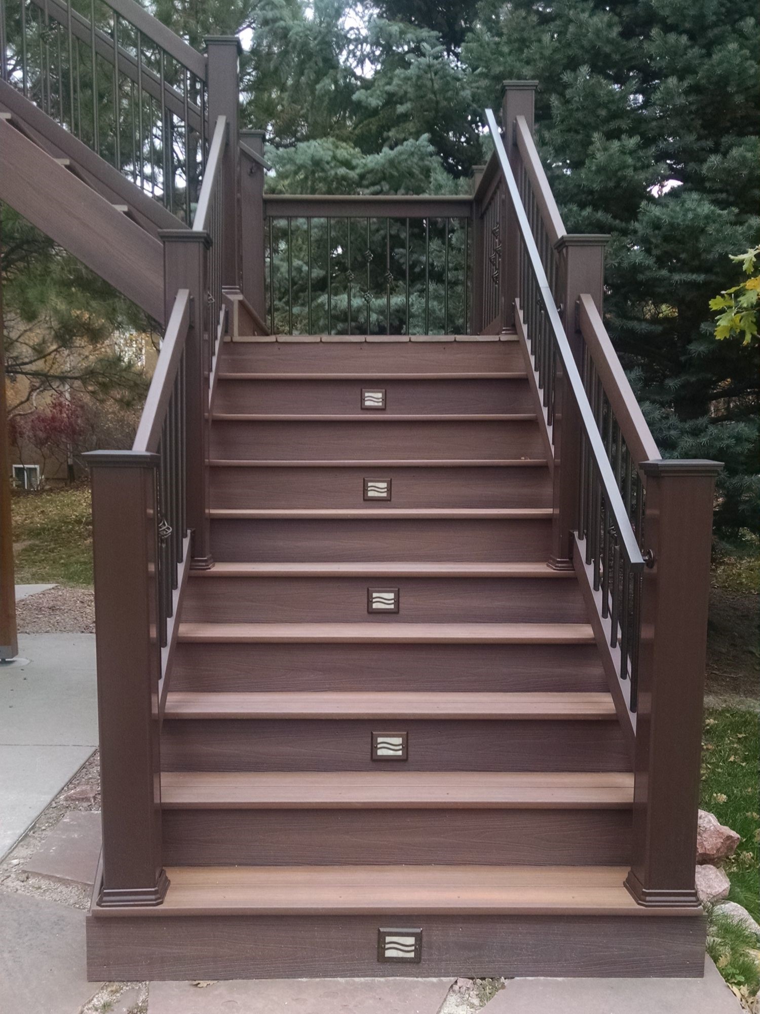 veranda decking designs with stairs