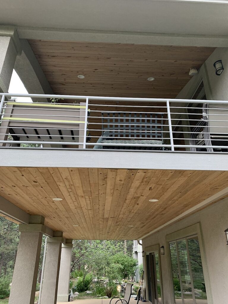 A custom-designed outdoor living space in Black Forest | Decks By Schmillen